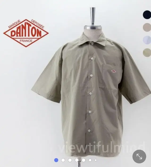 Danton Men Work Shirt s/s 003