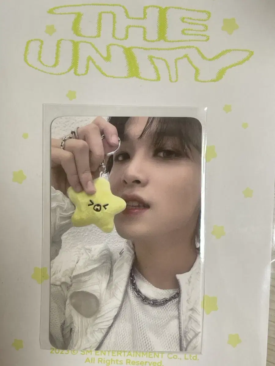 nct 127 nct127 theunity haechan starfish keyring photocard