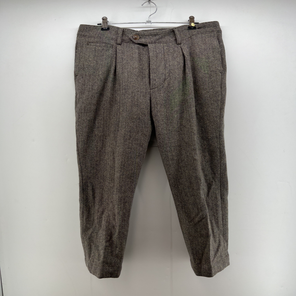 Medium holly wool polyester pants pants winter pants herringbone pants