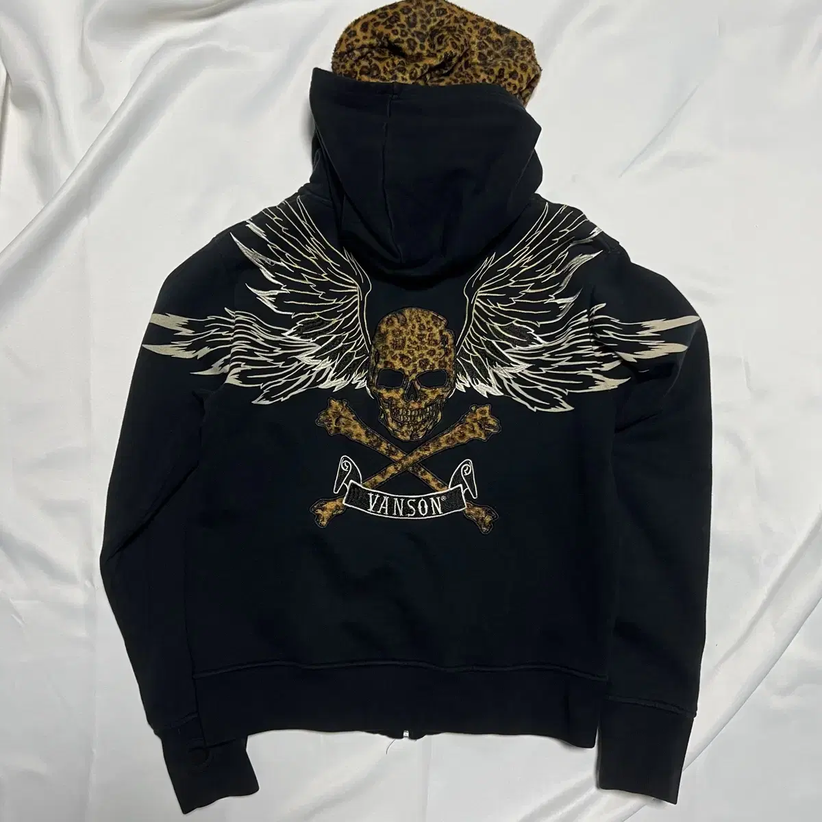 Banson Leopard Skull HoodieZip Up