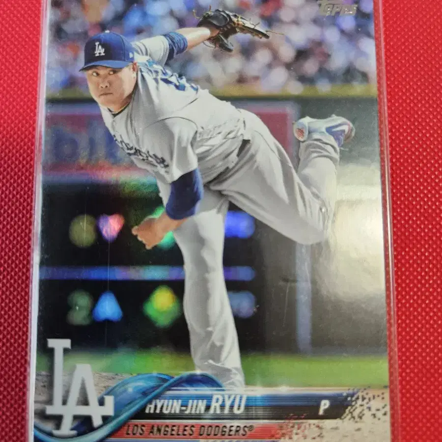 류현진 2018 Topps Update Rainbow Foil 카드