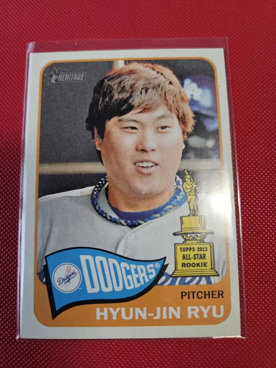 류현진 2014 Topps Heritage base 카드