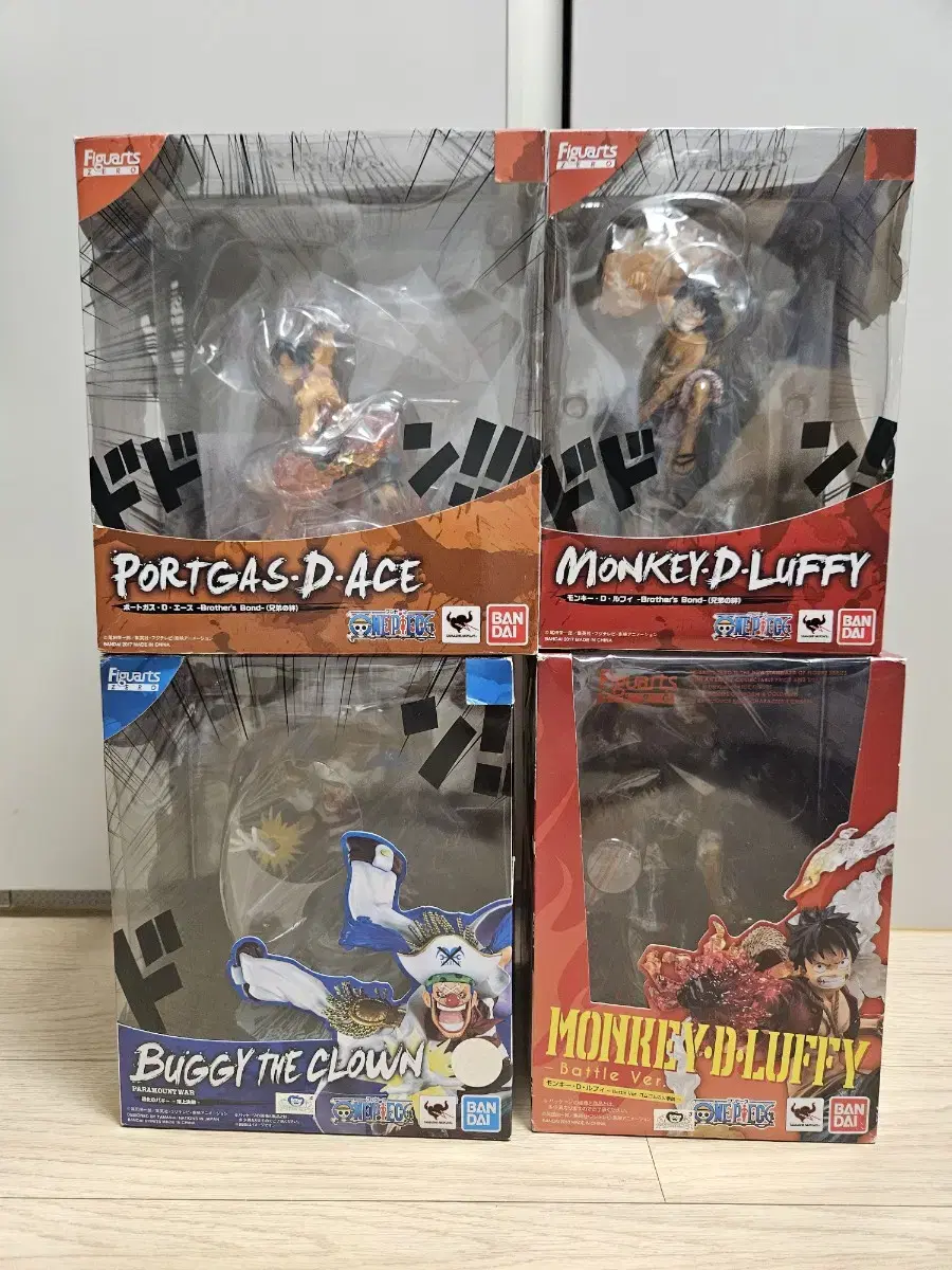 ONEPIECE Figures Atsuzero Brother's Fire Pistol Luffy Ace Buggy Battle Version