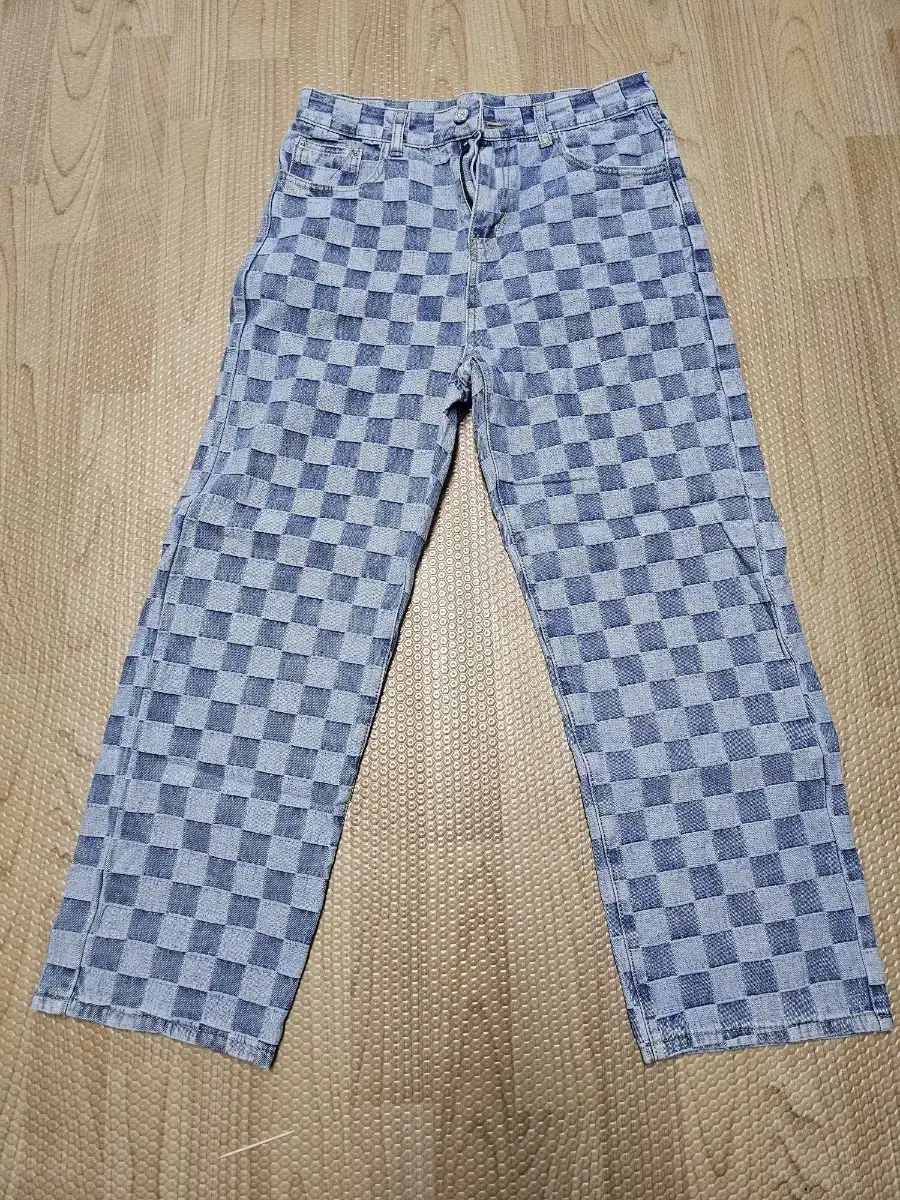 Checkerboard jeans