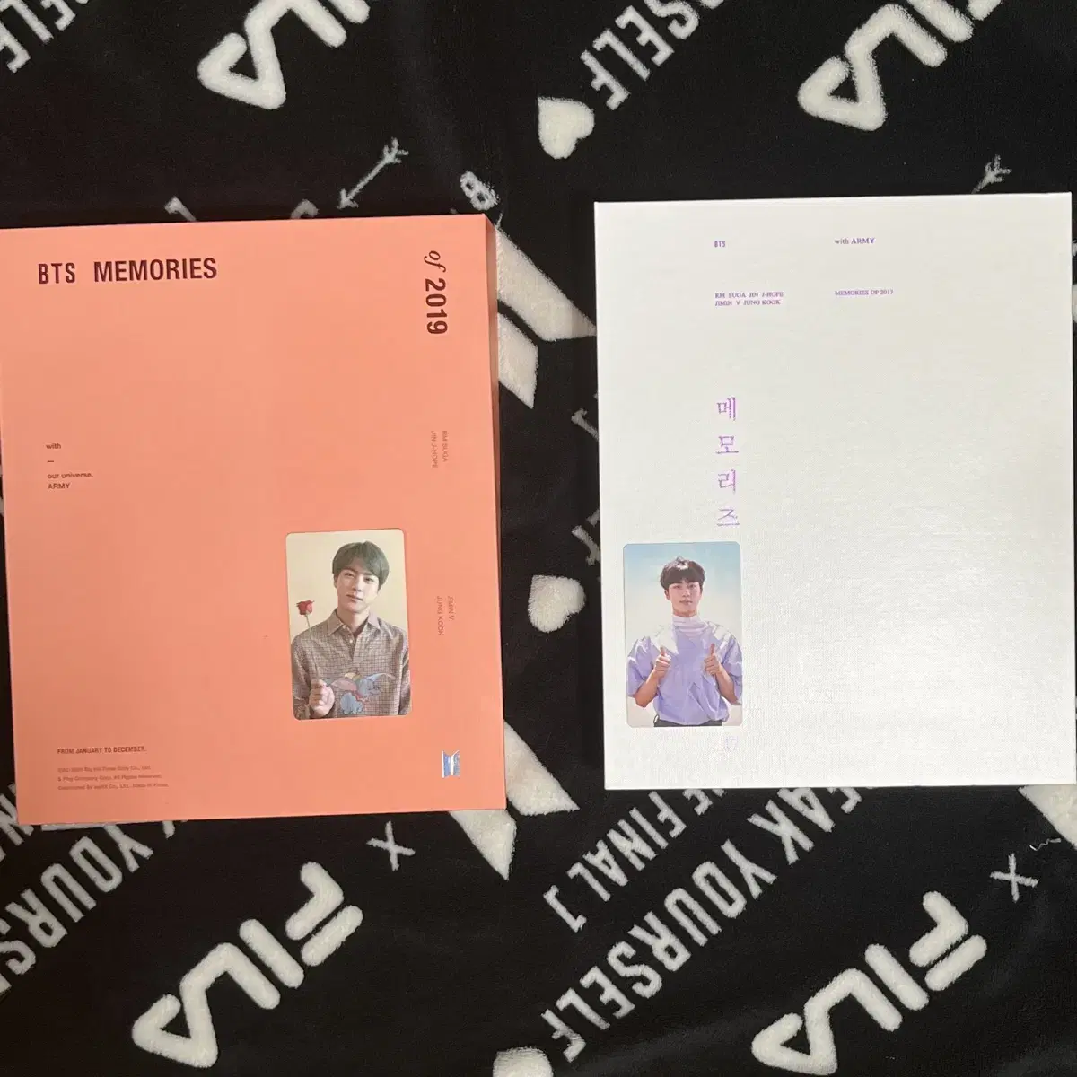 Bangtan 17 19 Memories jin photocard full set bulk DVD POCA