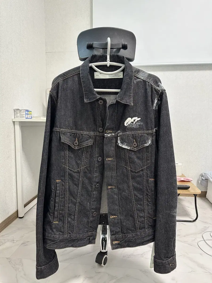 Off-White Virgil Abloh 11th Anniversary Denim Jacket XL sells