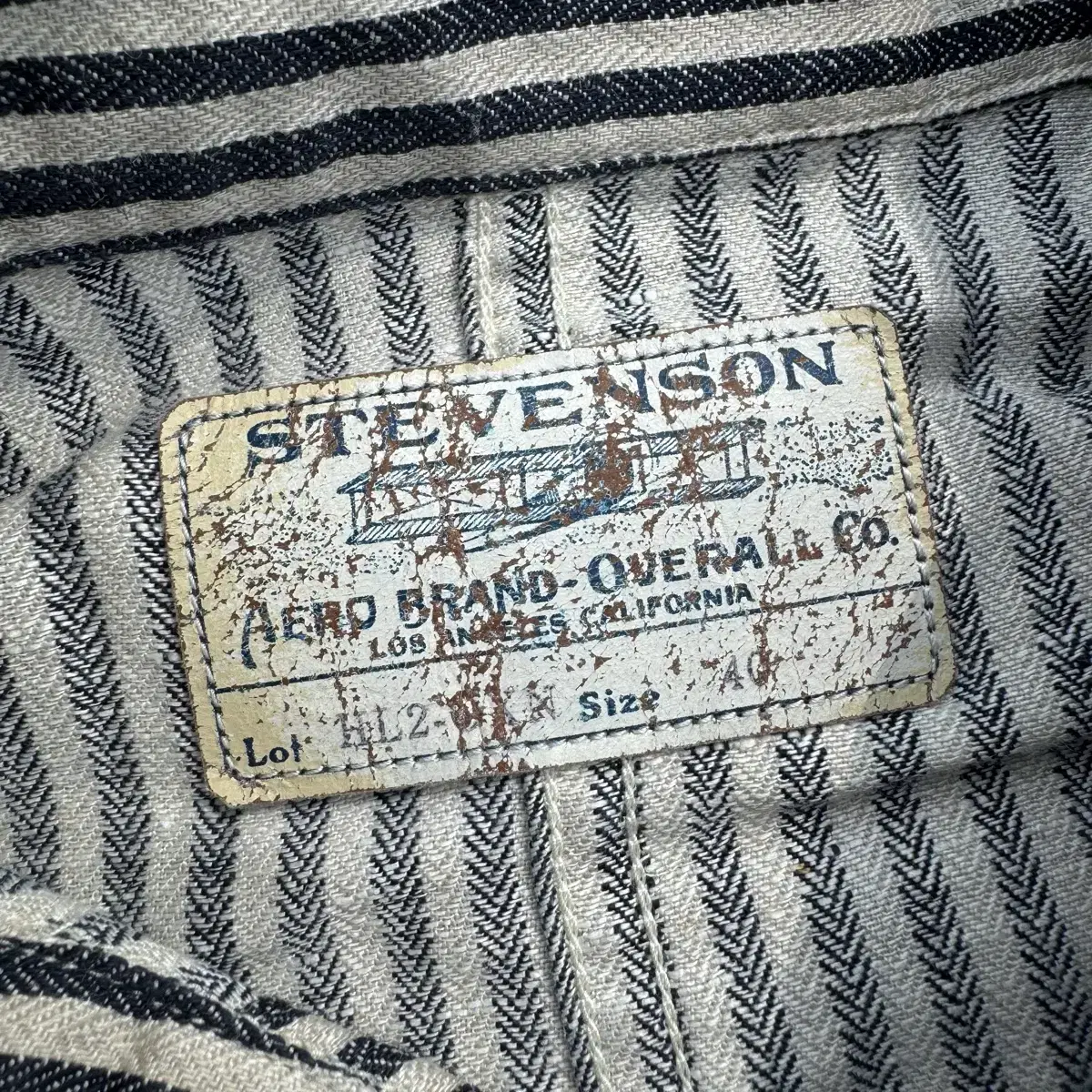 [L] Stevenson Overall 스티븐슨오버롤 린넨 히코리 자켓