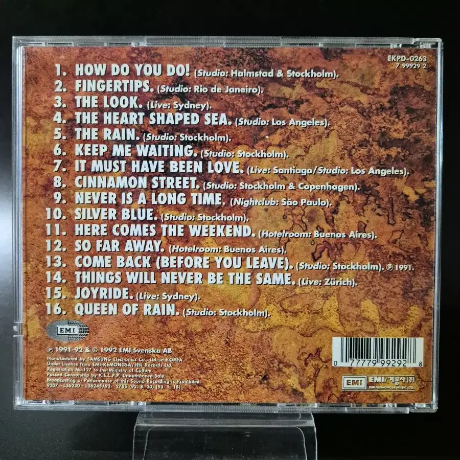 Roxette - Tourism CD