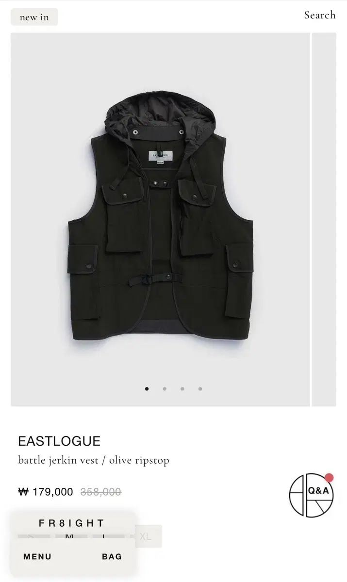 Eastlogue battle jerkin vest olive