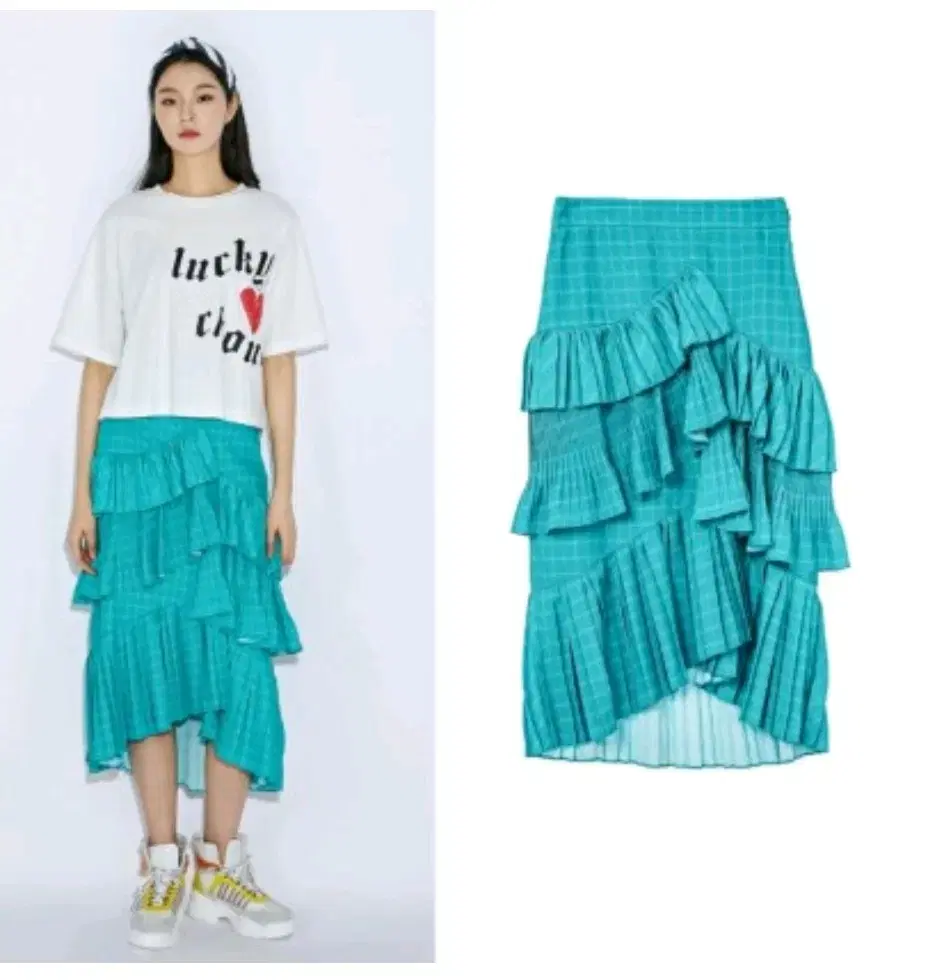 Lucky Chouette Ruffled Long Skirt