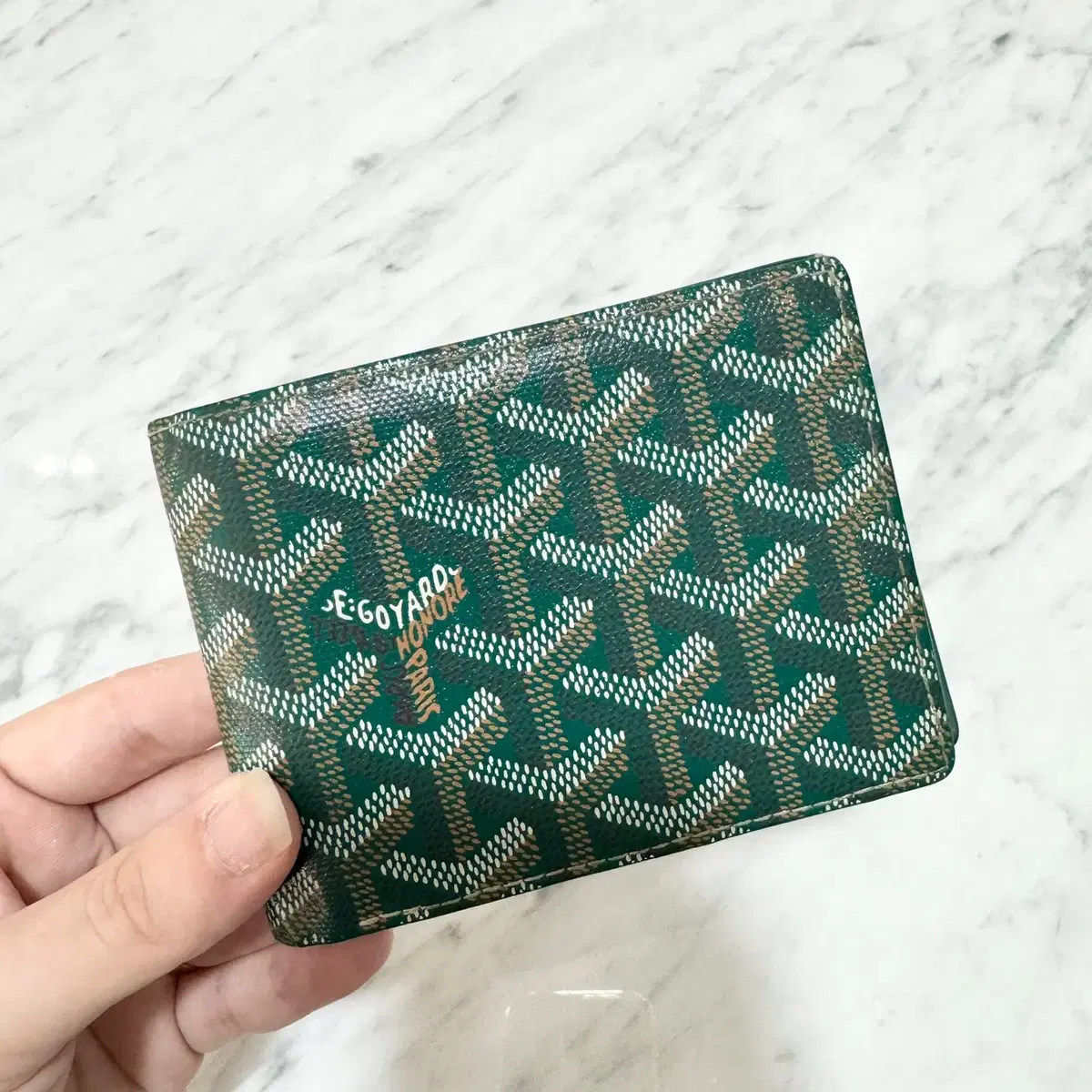 [Genuine] Goyard Victoire Vahn Wallet Green