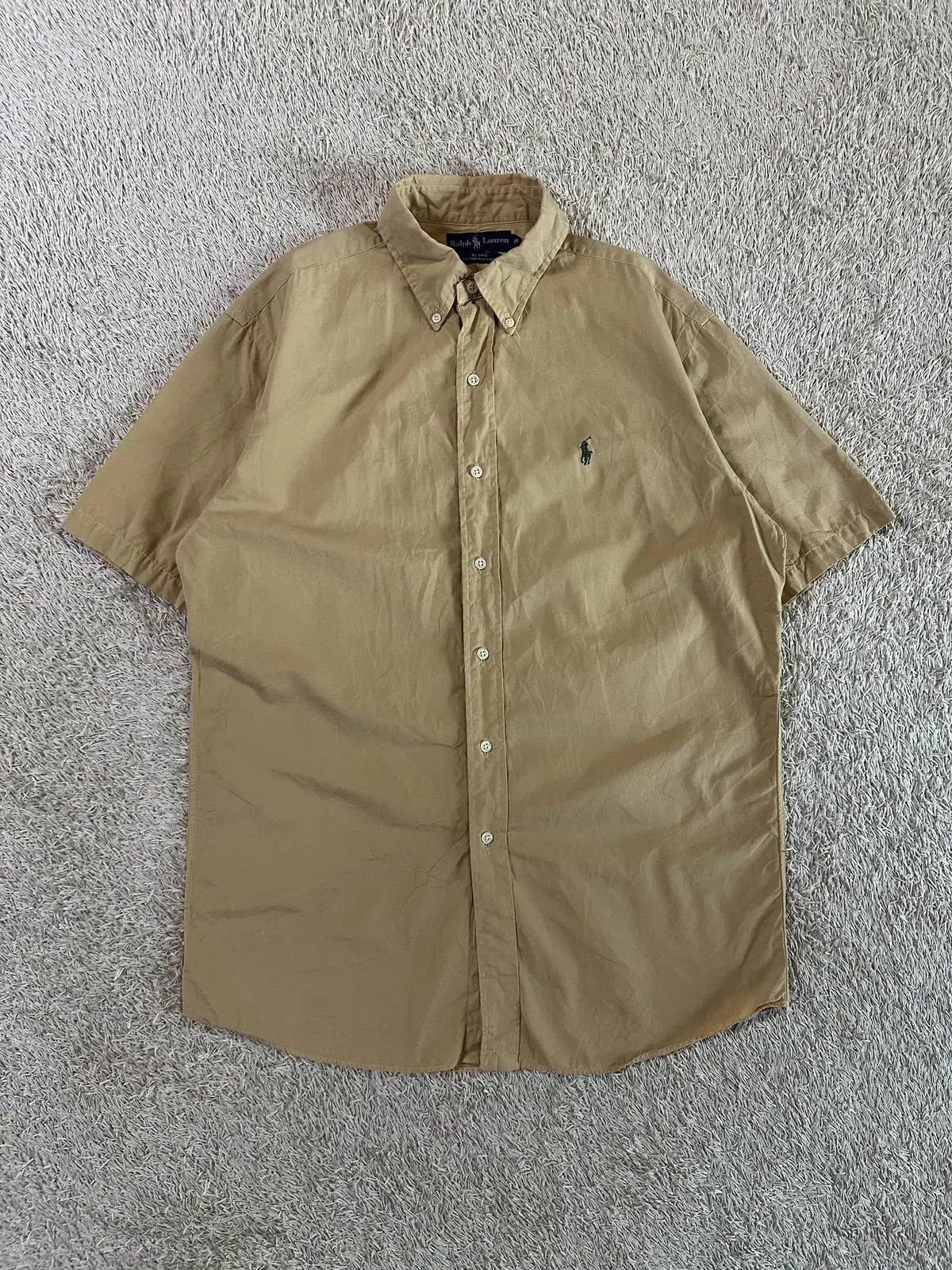 [M] Polo Ralph Lauren POLO Green Pony Short Sleeve Shirt Mustard