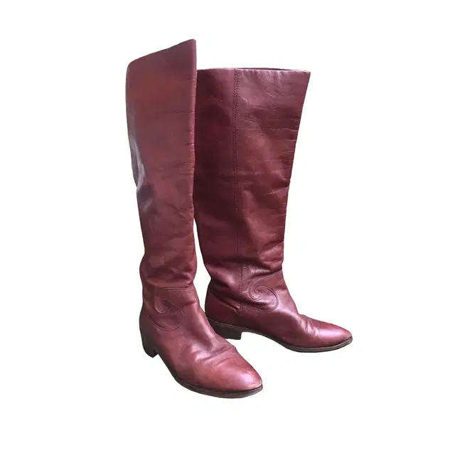 Vintage cranberry red boots