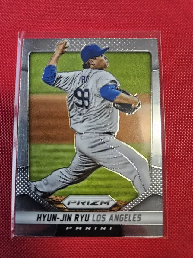 류현진 2014 Panini Prizm base 카드