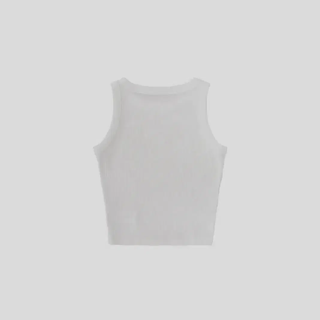 트리밍버드 Slim Fit Ribbed Sleeveless white