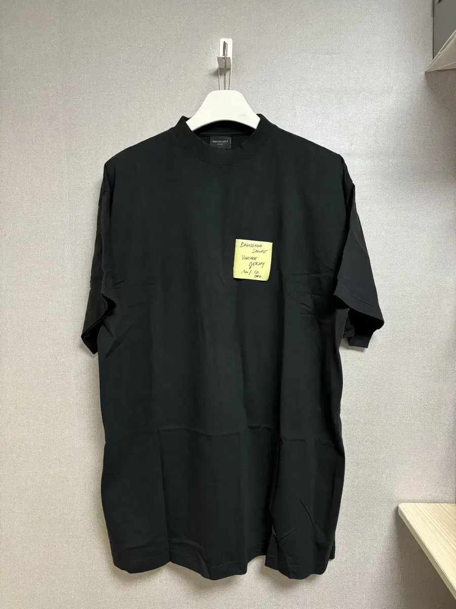 Balenciaga Oversized Post-it T-shirt Medium Washed Black 3