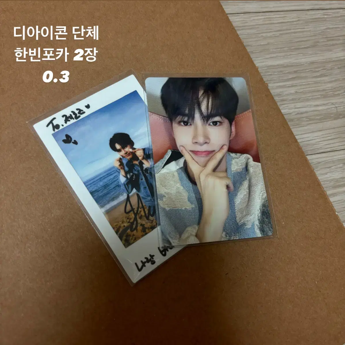 zb1 sung hanbin dikon wts photocard pola