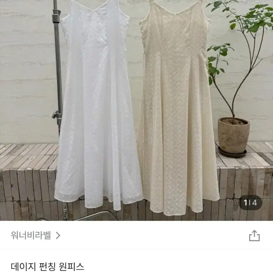 밀크코코아 데이지펀칭원피스 (White)