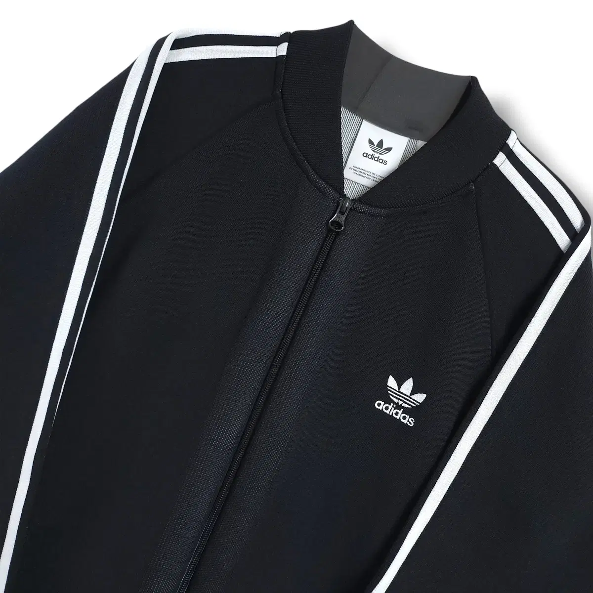 [XL] adidas Black BF KNIT Polyester Track Top Jersey