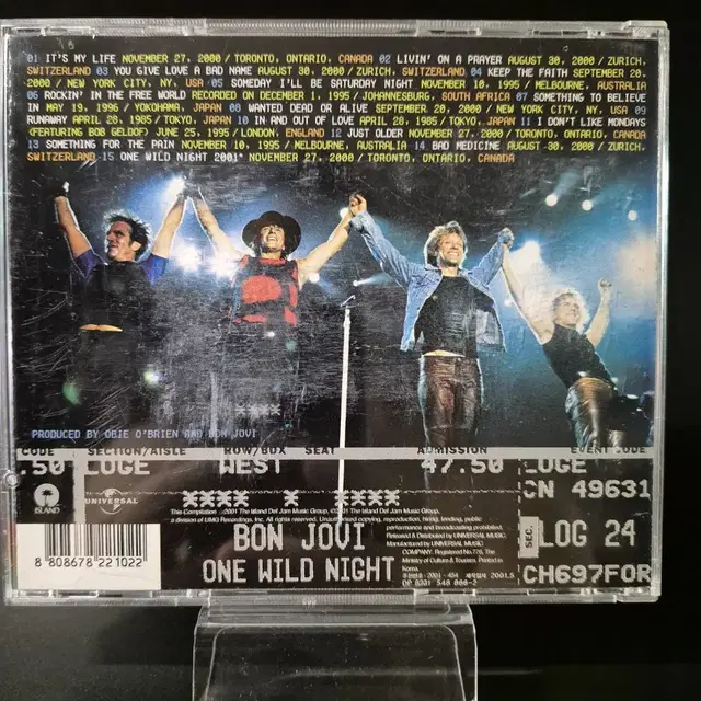 Bon Jovi ONE WILD NIGHT CD