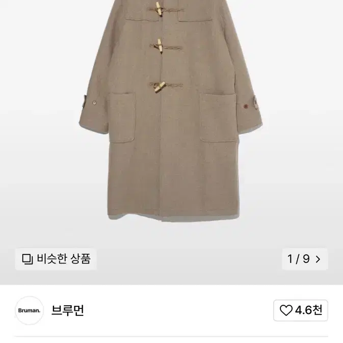 브루먼 더플코트 S size (23FW)