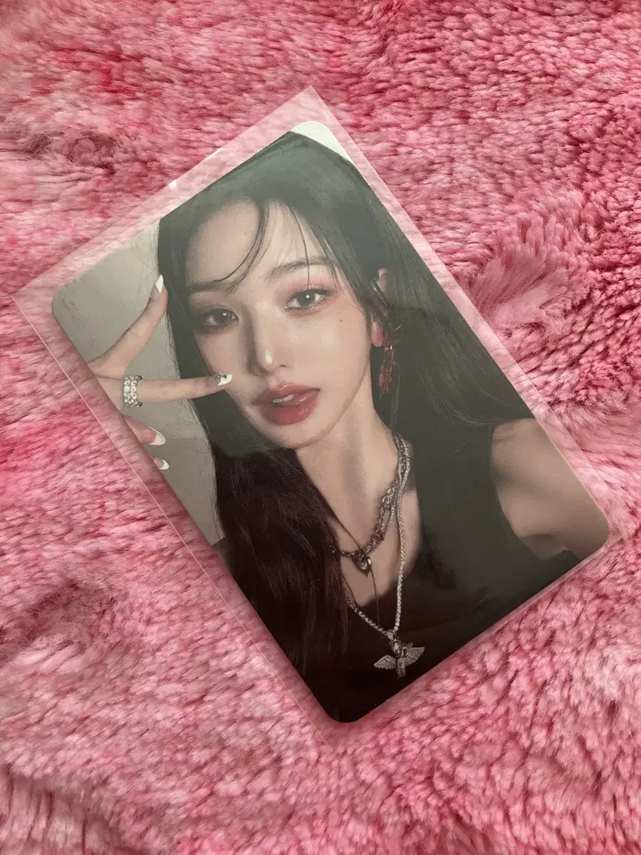 ive jang wonyoung miniflav version of photocard