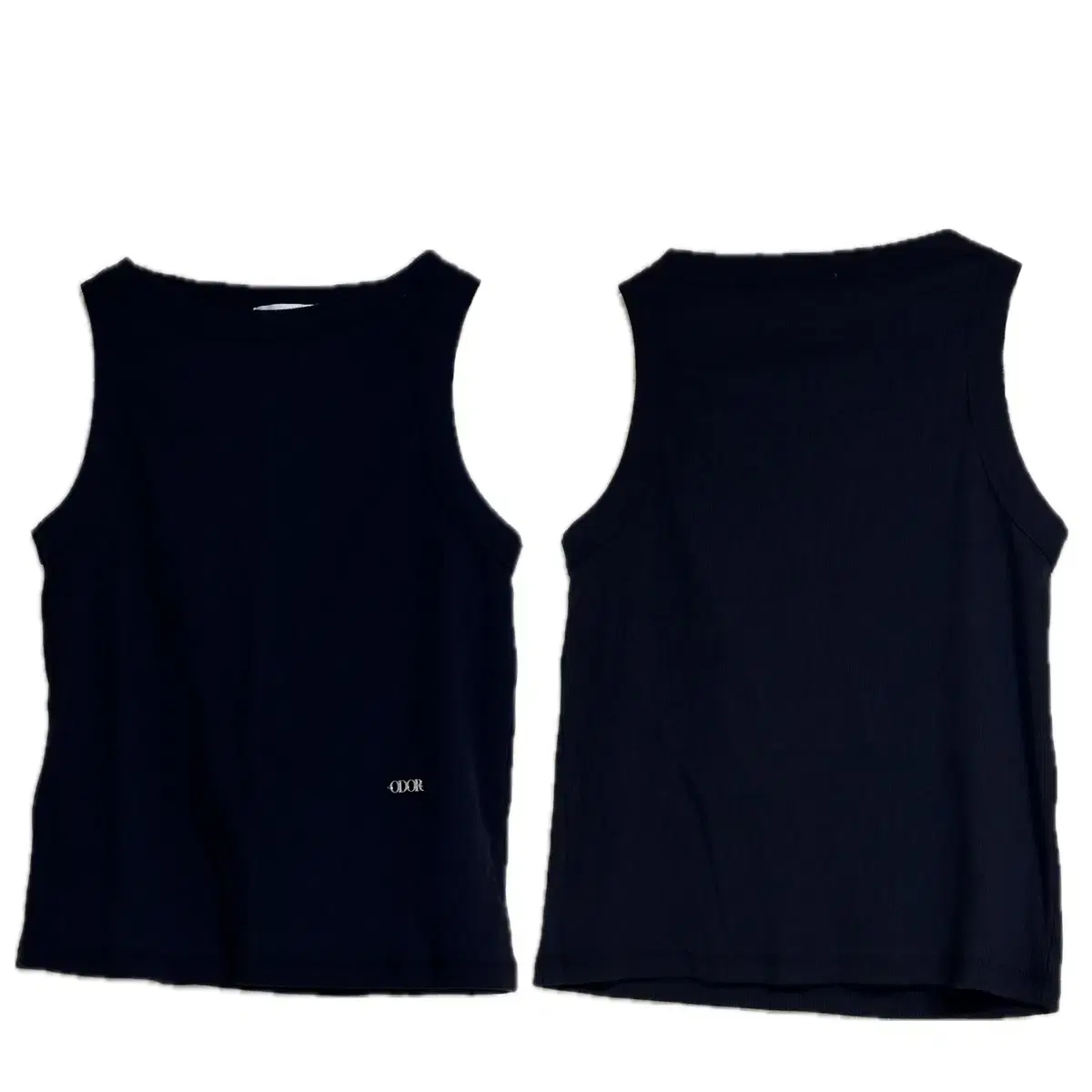 오도어 Slim sleeveless black