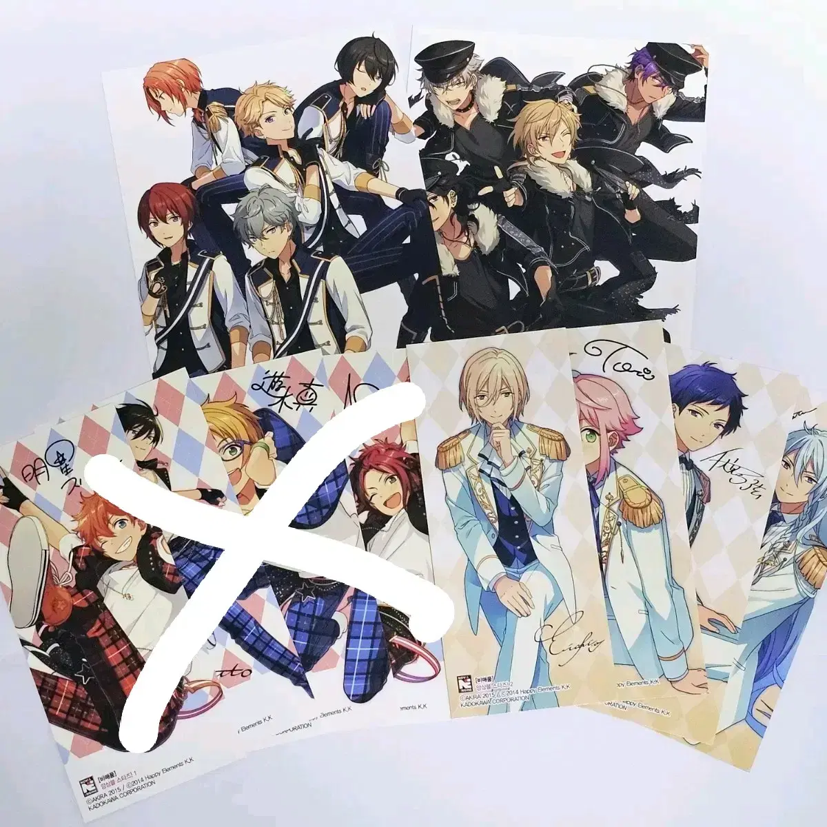 Source) Angsta Novels pre-order benefit Ensemble Stars Novels postcard Bookmarks