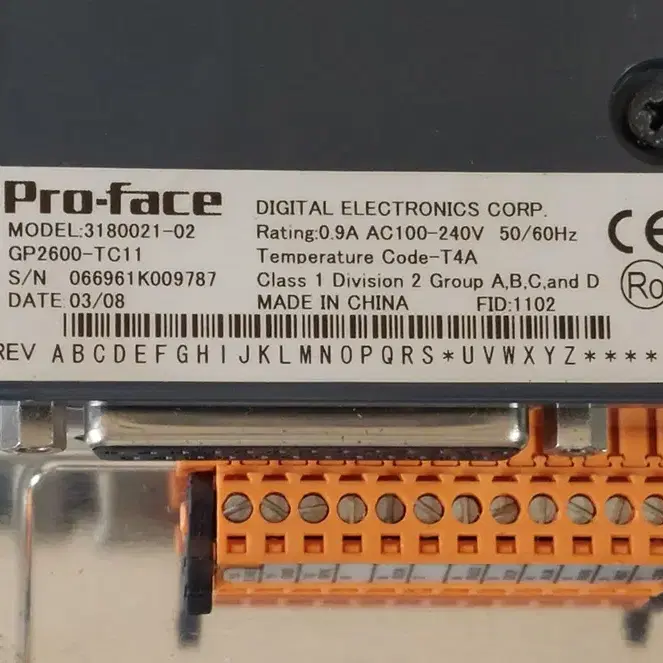 Pro-face 3180021-02 GP2600-TC11 프로페이스 터치