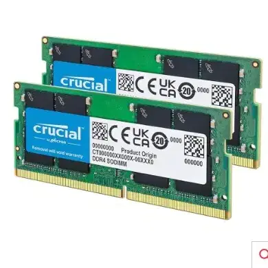 크루셜 노트북 메모리 램 16GB DDR4 3200mhz 8gx2