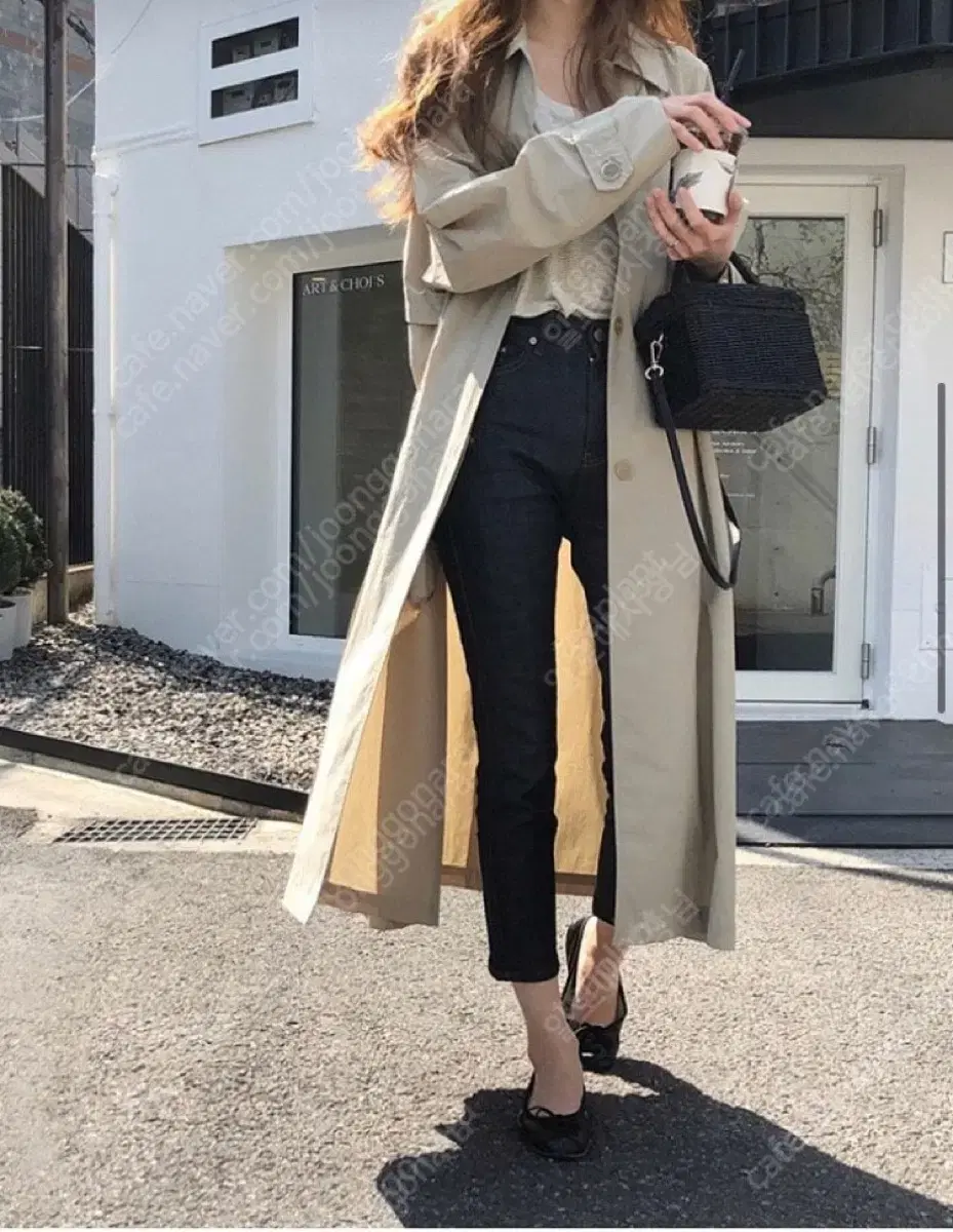 Sheared Ounce Crinkle Trench Coat