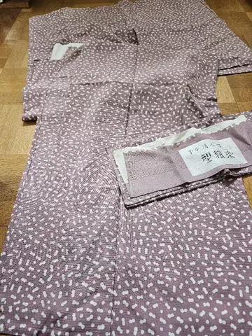 대sale! 최종 가격 명주 코몬 시모히라 키요토 형지 염색, 작은 체구