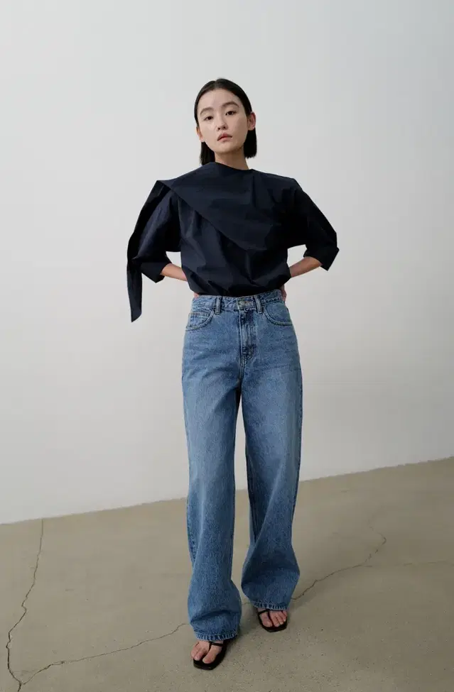 RRACE 레이스 Straight Denim Pants_blue M