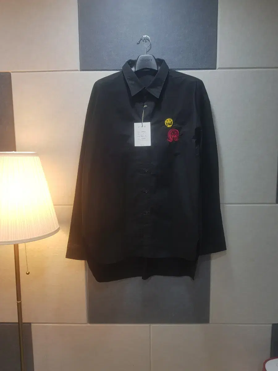 Oversized. Smiley embroidered shirt. Unworn. 14.8 million retail!