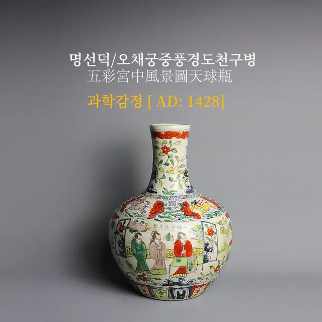 명선덕/오채궁중풍경도천구병 [과학감정/연대측정/양자검측]