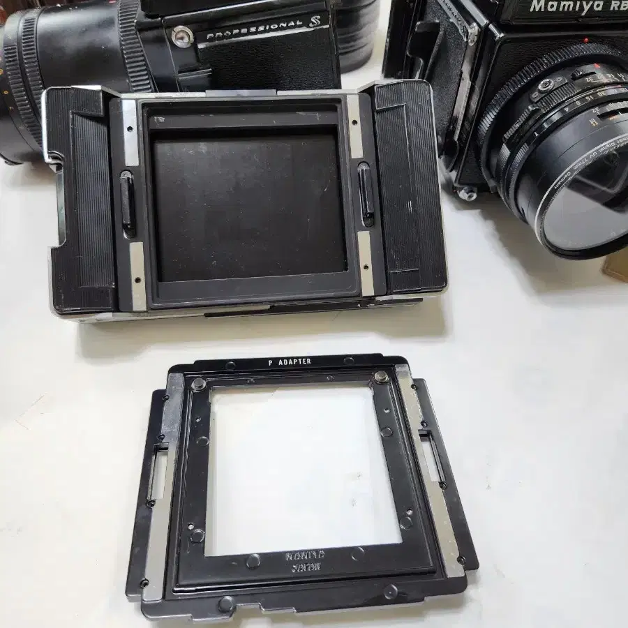 Mamiya RB67 마미야카메라를 위한 포라로이드 백과 P 아답타 세트