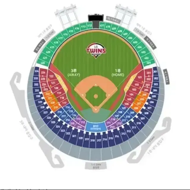 9월6일(금) LG vs 한화 1루 오렌지석 205블럭 판매