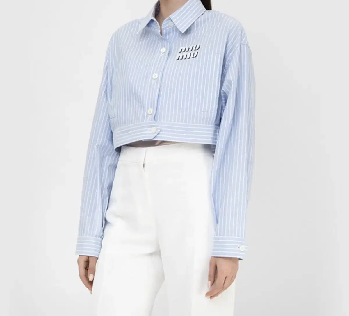 Miu Miu Cropped bloomers shirt jacket