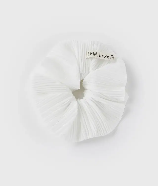 LFM 스크런치 Accord Crease Scrunchie / White