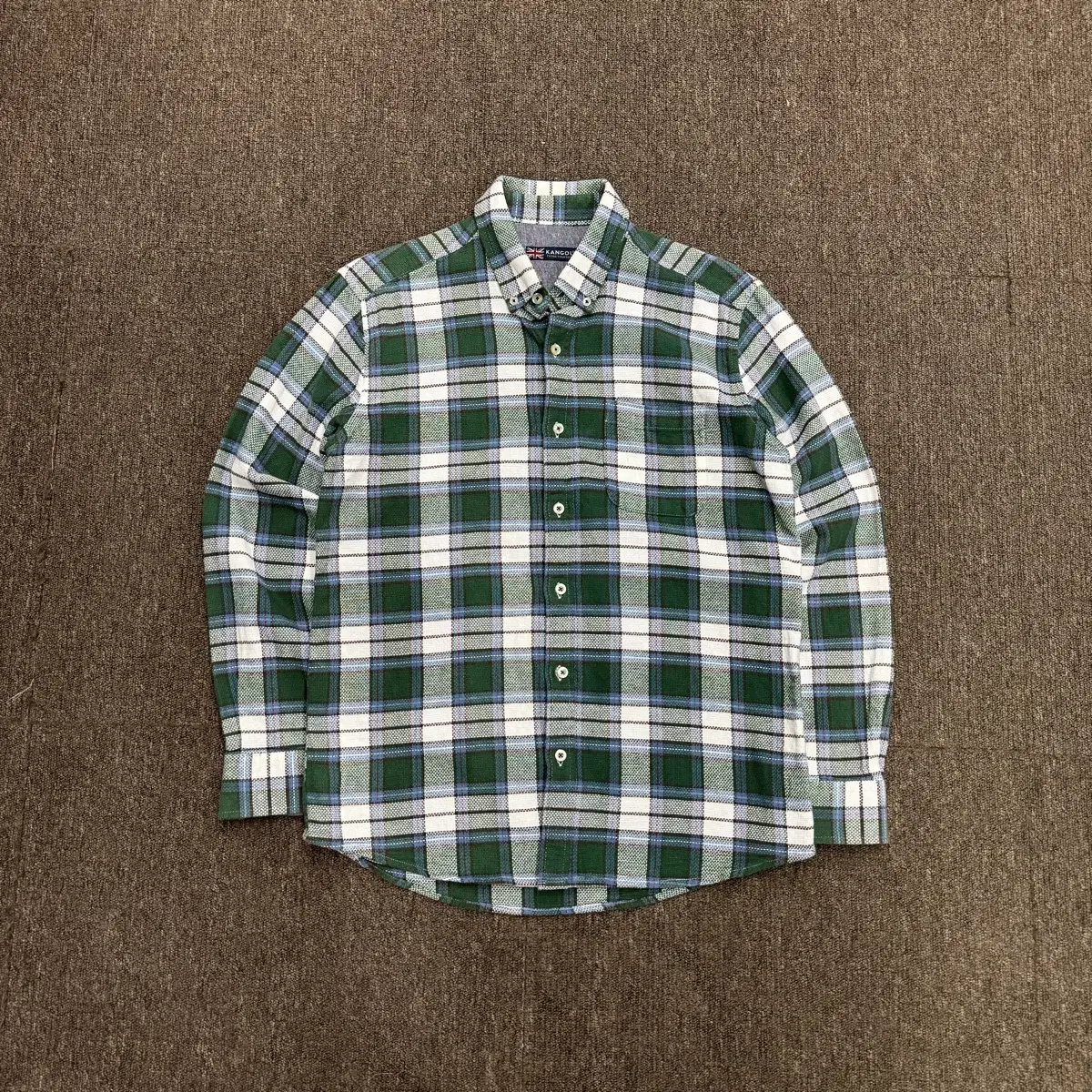 [M] Kangol Japanese button-down flannel shirt