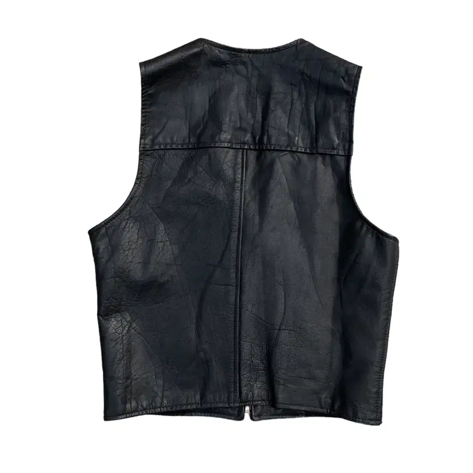 80's Garments Motor Cycles Leath Vest