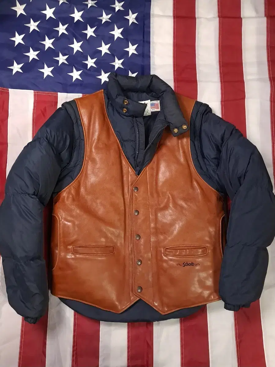 Original 80's USA Made Short Down Jacket & Vest