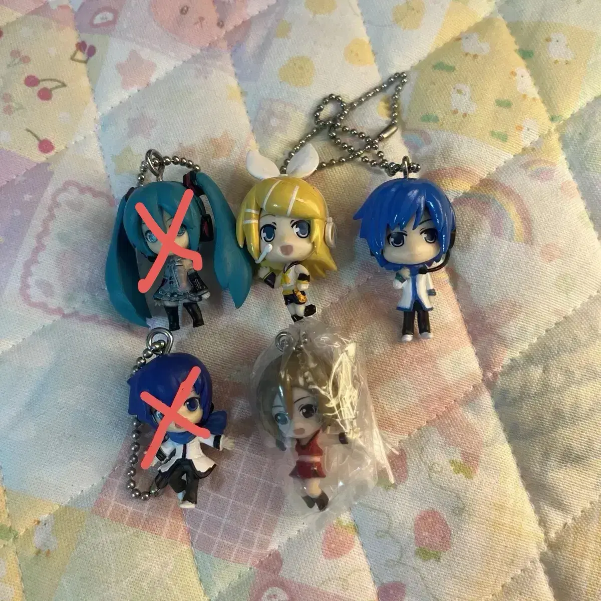 Classical Beauty Girl Vocaloid Miku Kagaminerin Kaito Meiko Figure keyring Strap