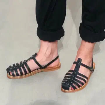 k jacques adrien sandals 여성 가죽 샌들 블랙 235 브랜드 중고거래