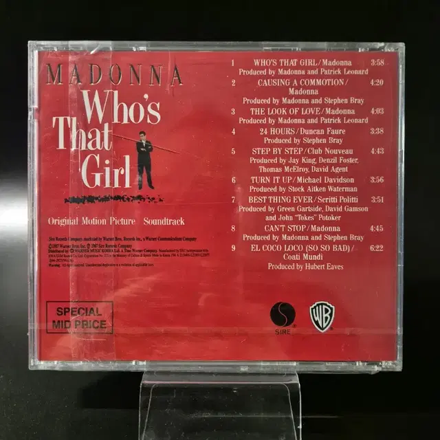 Madonna Who's That Girl OST CD