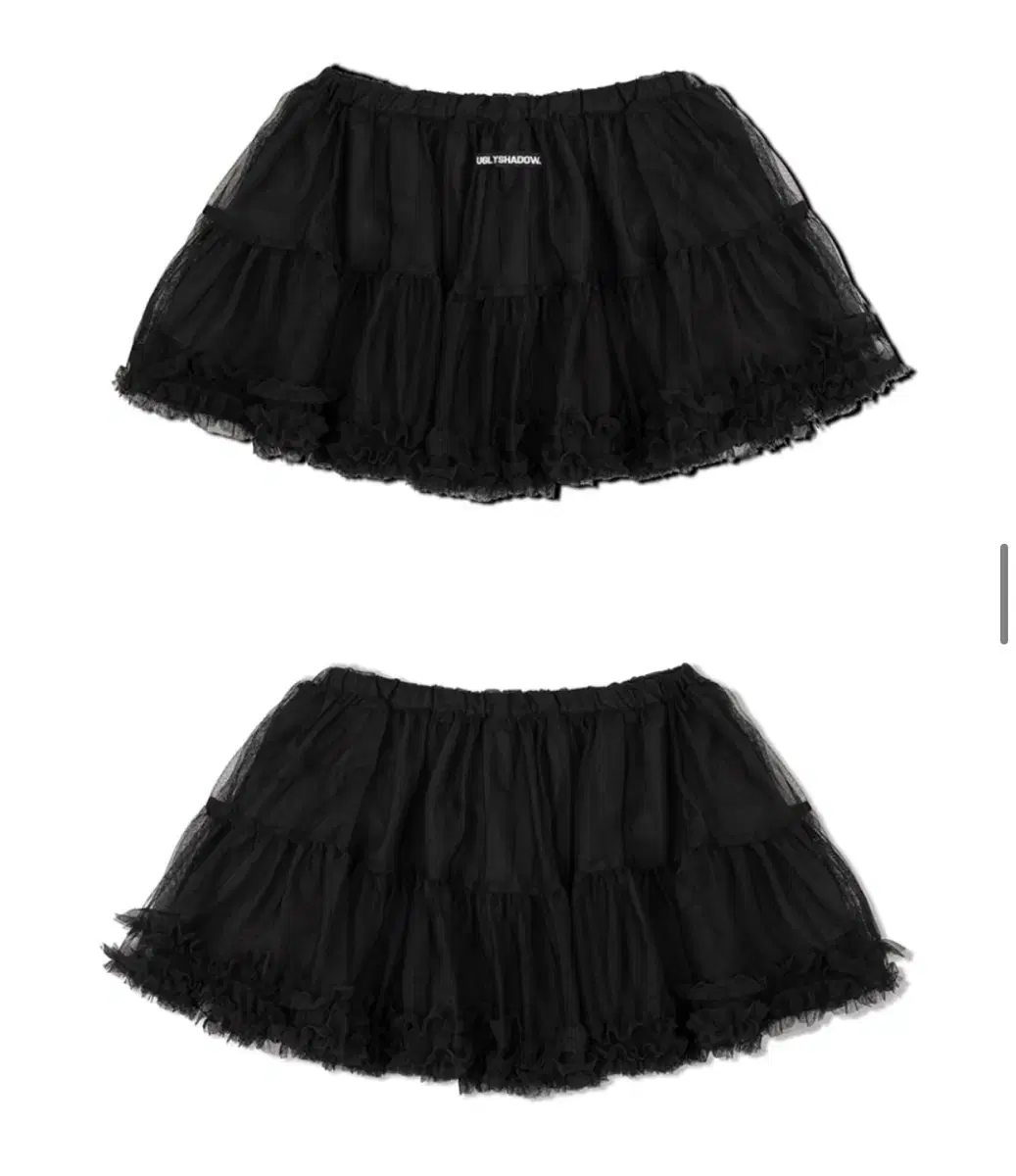 어글리쉐도우 MESH FRILL CANCAN SKIRT 캉캉 스커트