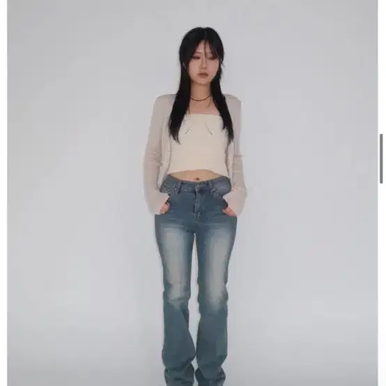 ourcabinet ocean denim pants 아워캐비넷 바지