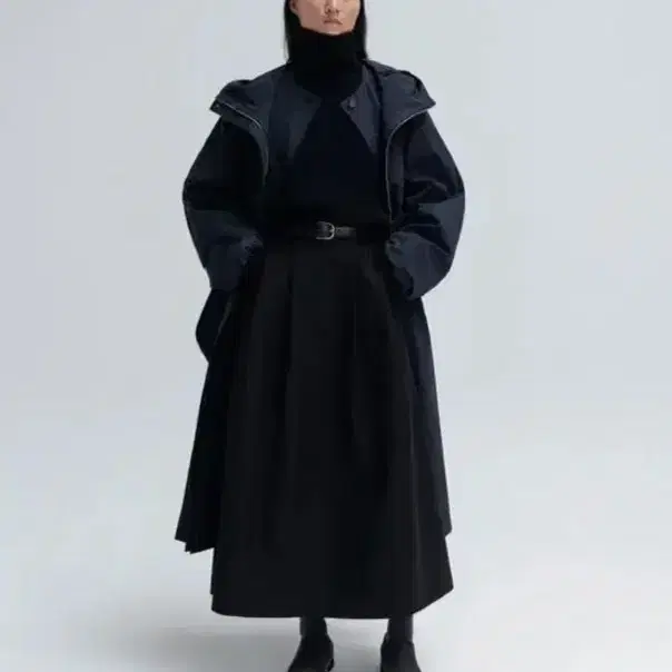 Lfm Hooded Trench Long Coat