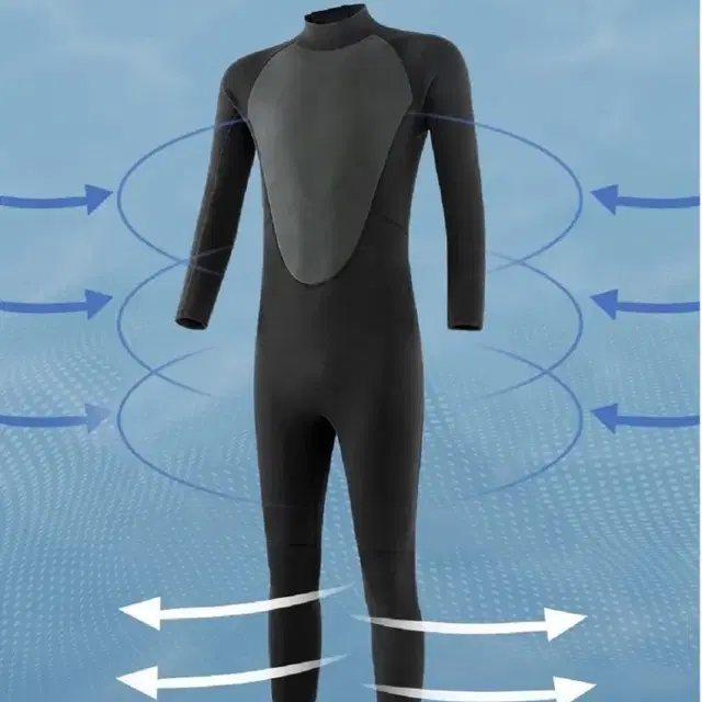 다이빙 잠수 서핑 스노클링 수중작업 전신보온 잠수복