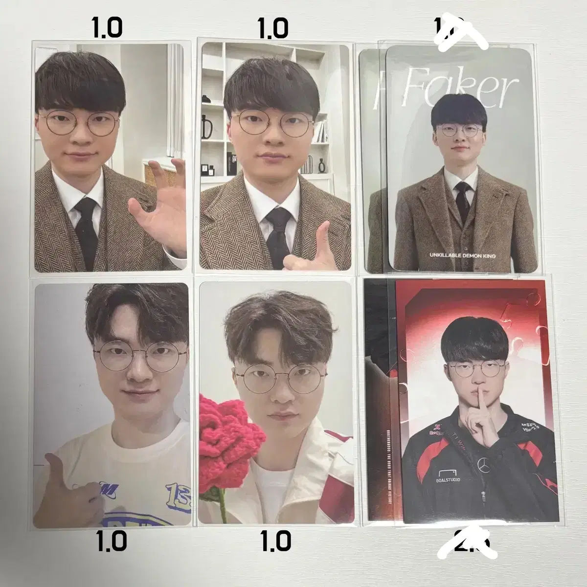 Tee One Faker Faker Player seasons greetings Lucky Tee One photocard WTS